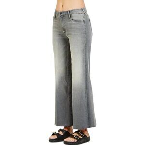 Mother Denim The Roller Ankle Fray Supermoon wide-leg jeans size 28